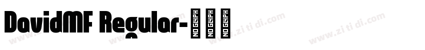 DavidMF Regular字体转换